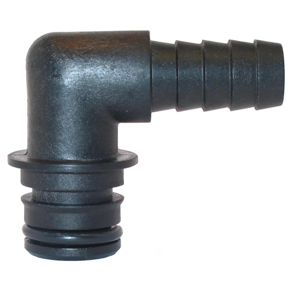 Flojet 90 Degree Hose Tails 1/2" to Quad Port (Pair) 9-40209