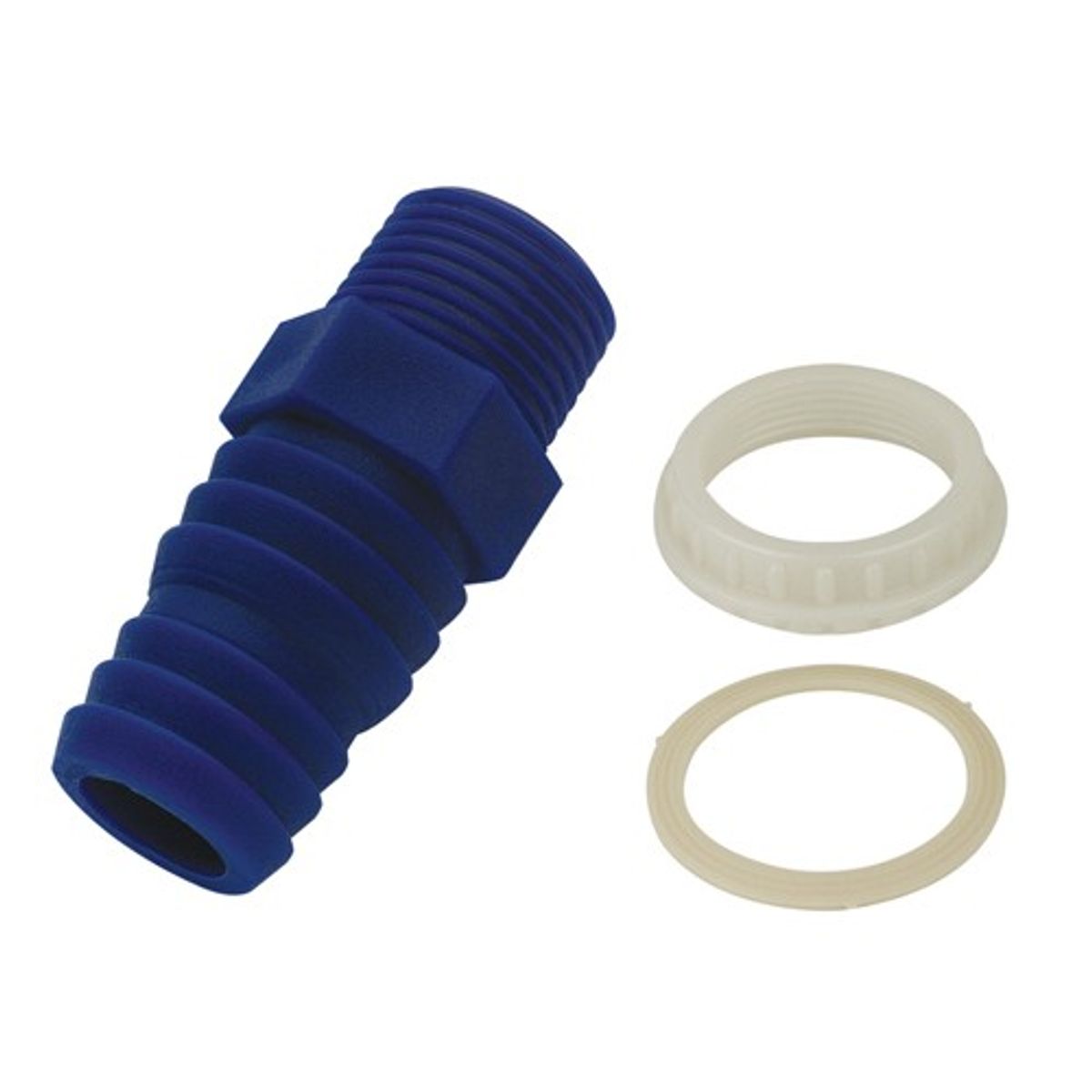 Can Plastic Straight Hose Tail (3/8" BSP Male to 17mm or 19mm Hose) 9-97054