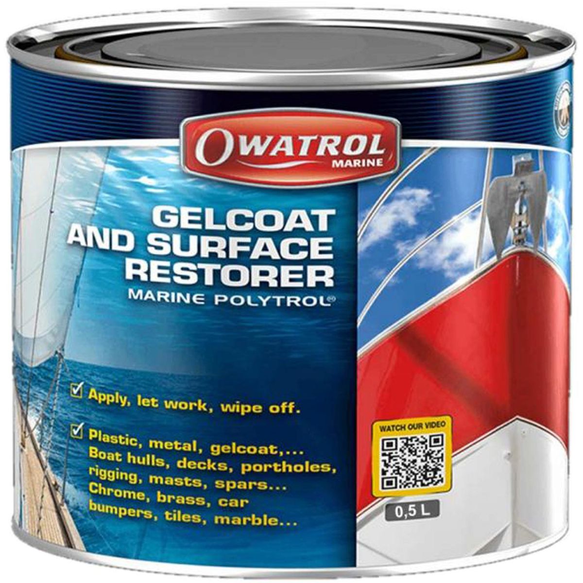 Owatrol Polytrol Gelcoat and Surface Restorer (500ml) AC-044
