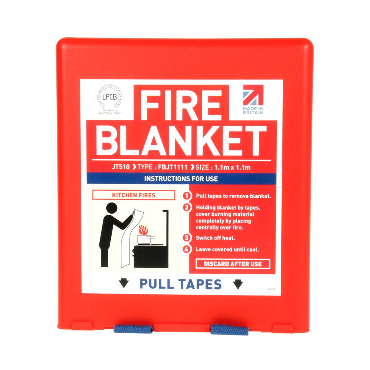 AG Fire Blanket Red 1.1m Sq AE-021