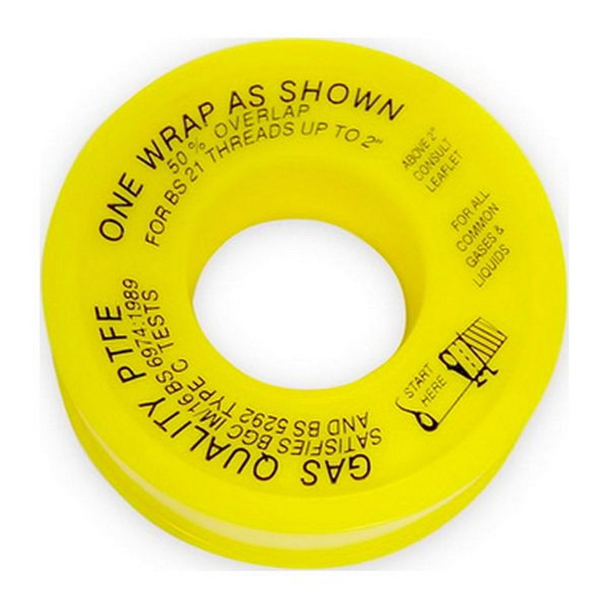 Continental Gas Thread Sealant PTFE Tape (12mm Width / 5m Roll) AM-058