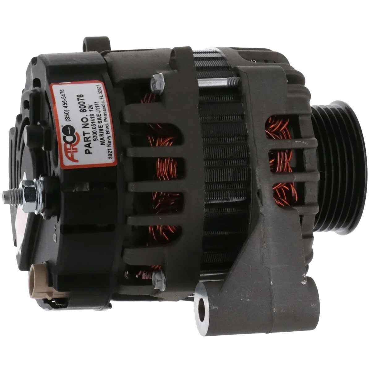 Arco Marine Alternator 60076 for Late Volvo Penta Engines (12V / 75A) AR-60076