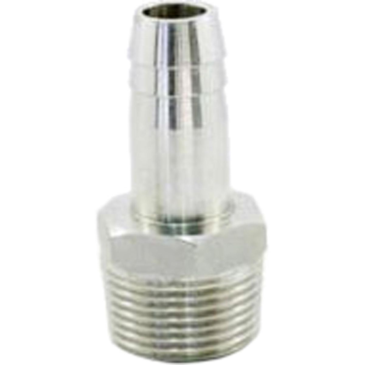 Arctic Steel Hose Tail 1-1/2" BSPT Male in Stainless 316 (38mm Hose) AS-H1-5SHTM
