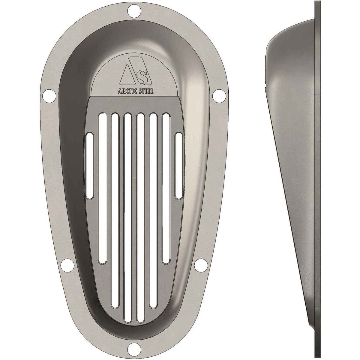 Arctic Steel Inlet Scoop Strainer (2205 Stainless / 315 x 160mm) AS-ISS315-160