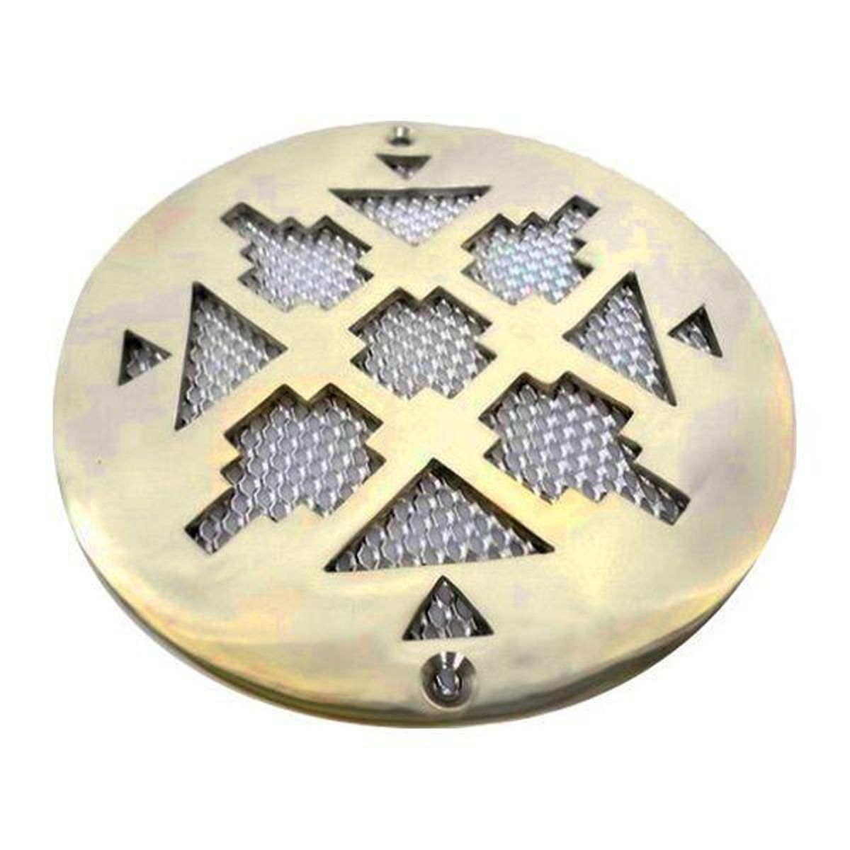 AG Circular Vent with Mesh (5" / Brass) AV-011/M
