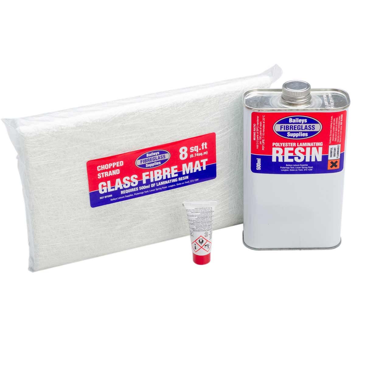 Baileys Fibreglass Repair Kit (8 Square Foot / Fast Cure) BA-026
