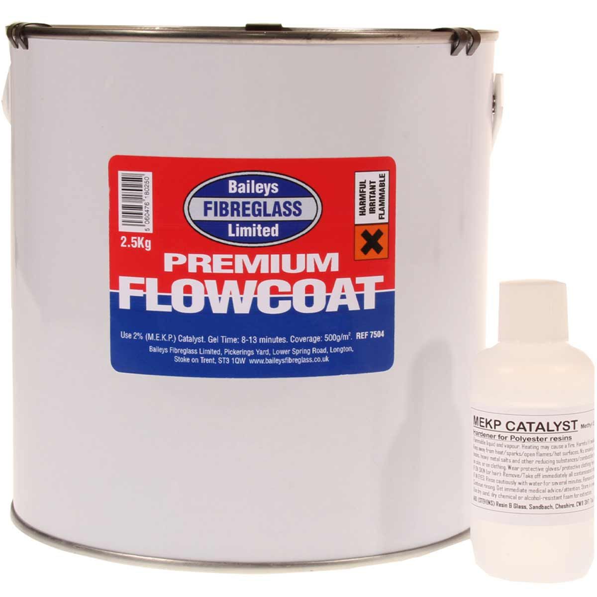 Baileys Black Flowcoat / Topcoat with Hardener 2.5kg BA-7404