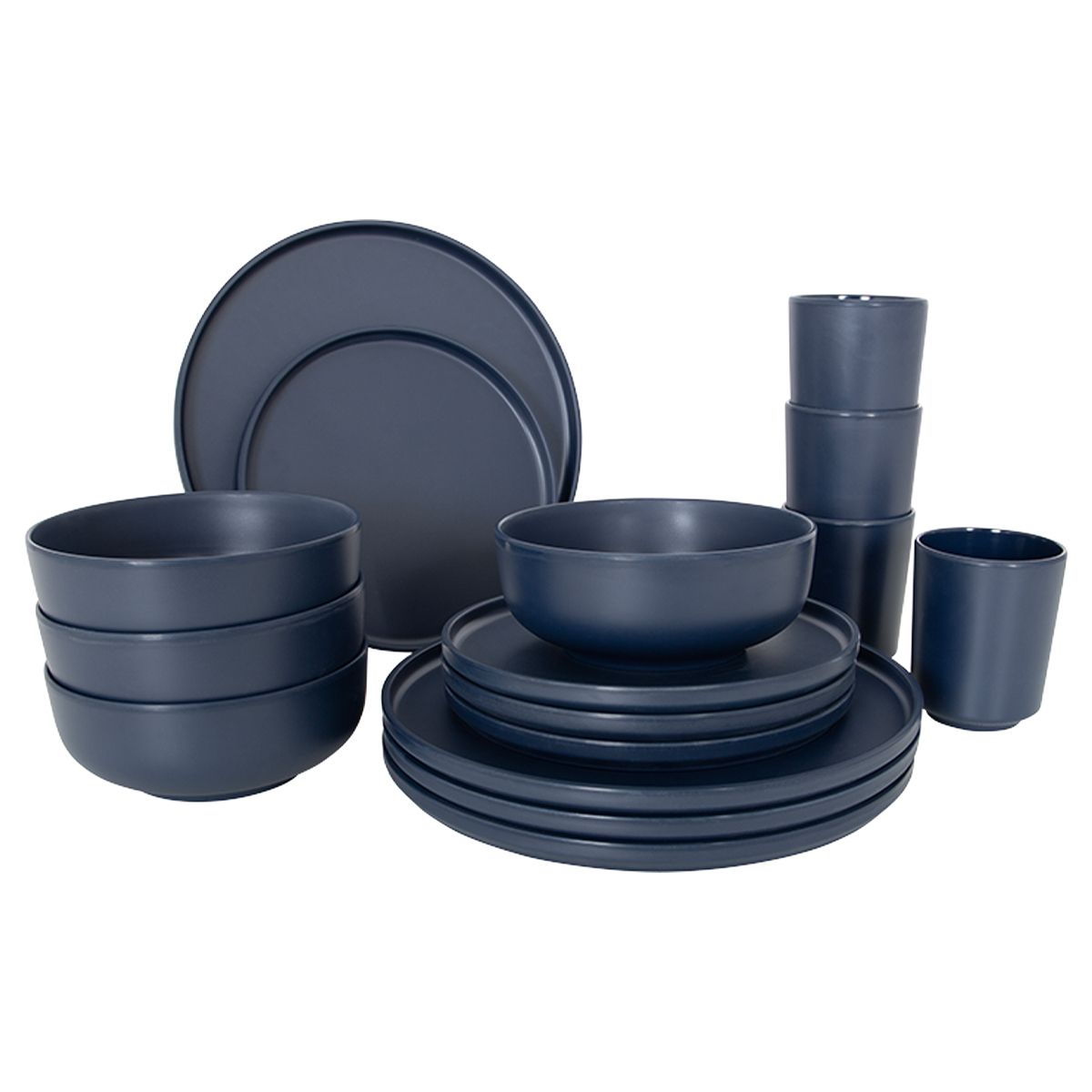 Bo-Camp Industrial Collection Tableware Patom (16 Pieces / Blue)