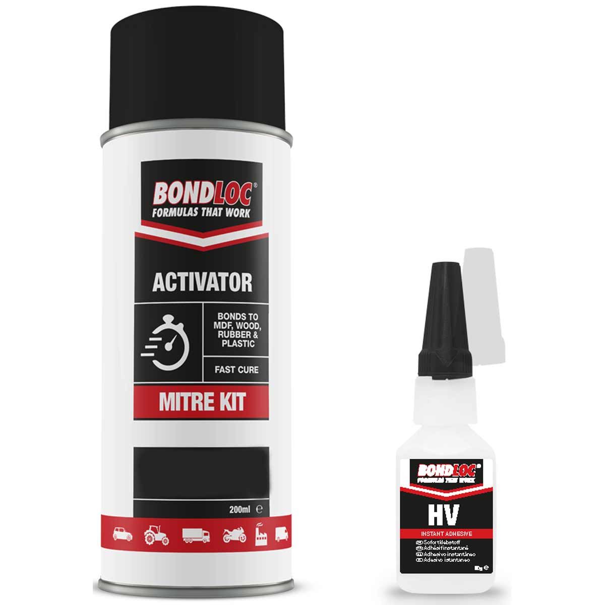 Bondloc BONDKIT Mitre Kit Adhesive (Clear / 50G / 200ml) BONDKIT