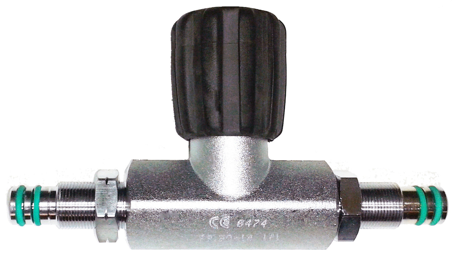 BTS 7"171mm Steel Cylinder Manifold Centre Section with Isolator A16410611