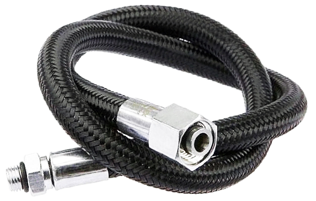 (CONTACT US FOR STOCK) Miflex 15cm Black Miflex 3/8" UNF Regulator Hose A28211812 BK
