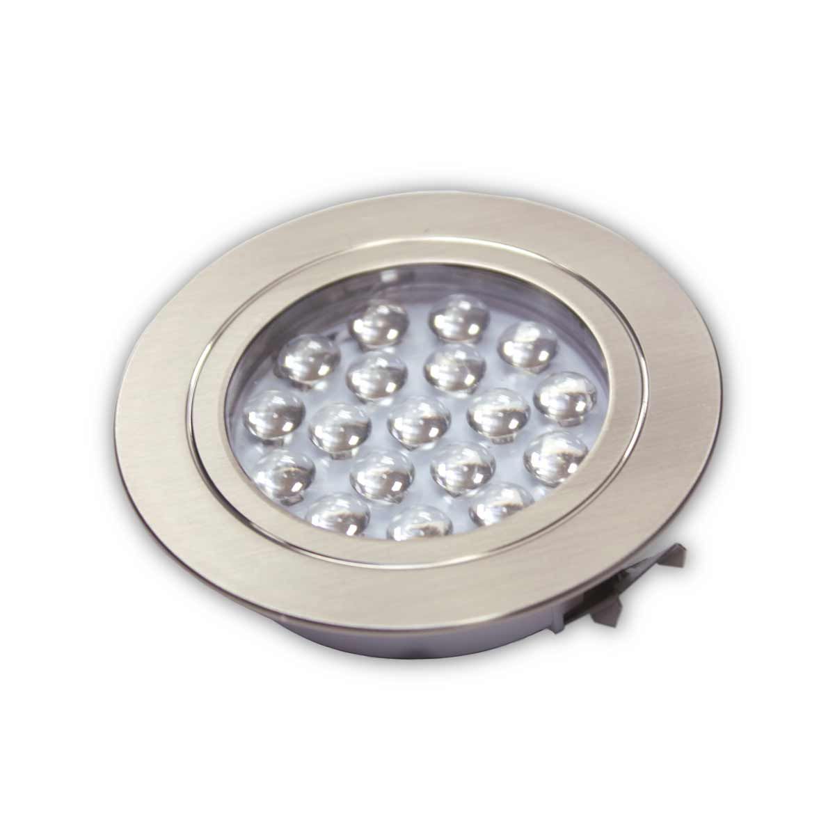 Recessed Downlight 68mm Brushed Nickel (1.56W / Warm White / IP20) DM115