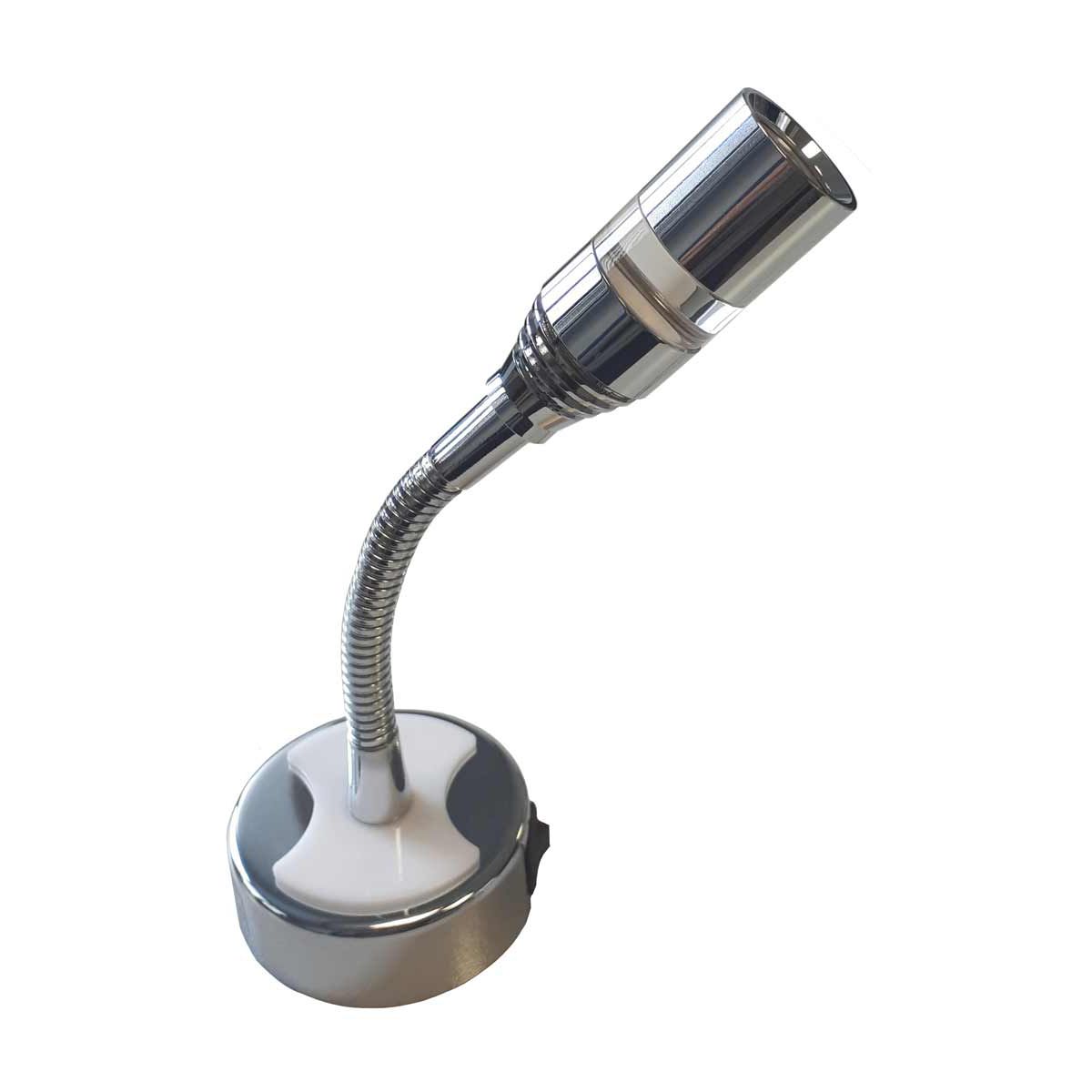 Flexible Light with USB Port 60mm Base (12V / 1W / Warm White / IP20) DM124