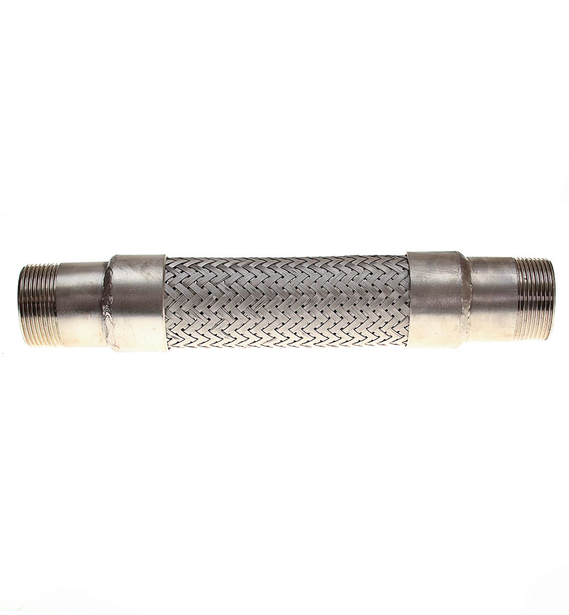 AG Stainless Steel Exhaust Bellows (1-1/2" BSP Male Ports / 12" Long)