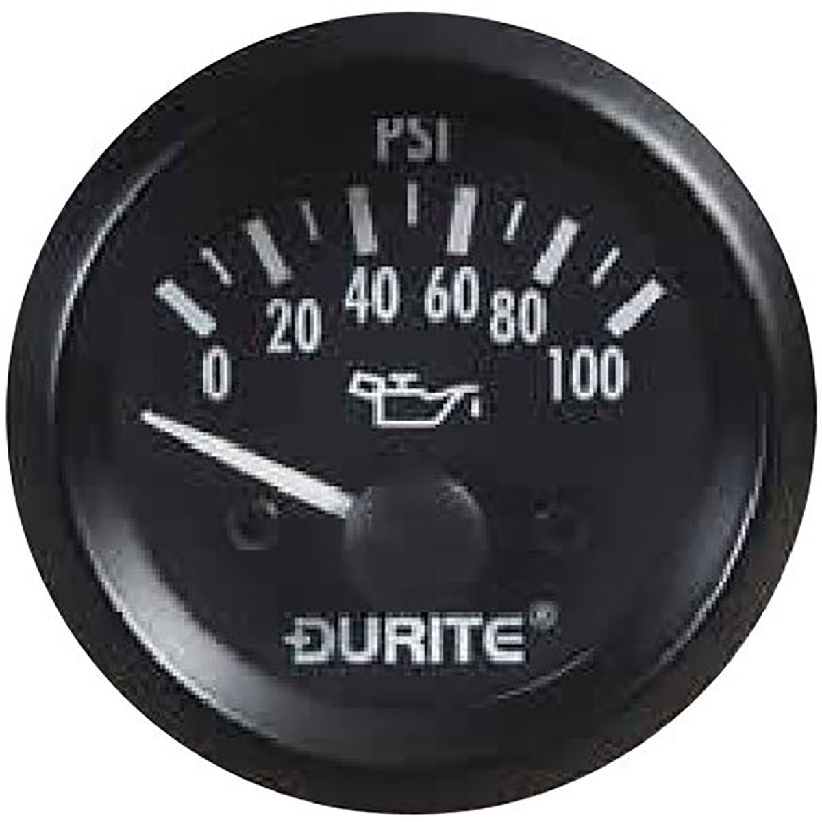 Durite 0-523-17 Pressure Gauge 6 Bar (Black Bezel and Dial, 1/8" NPTF) EI-021
