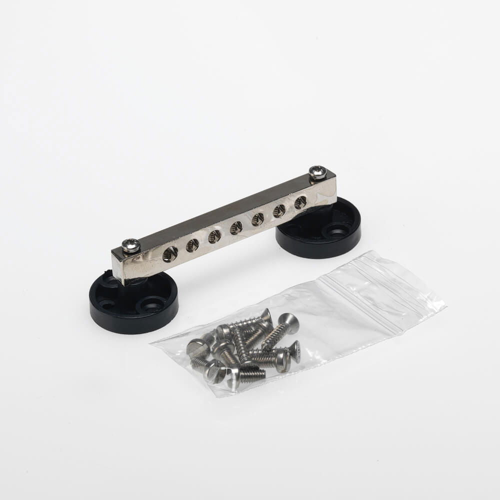 Index Marine 6 Way Busbar 100A Nickel Plated Brass 75 x 20mm