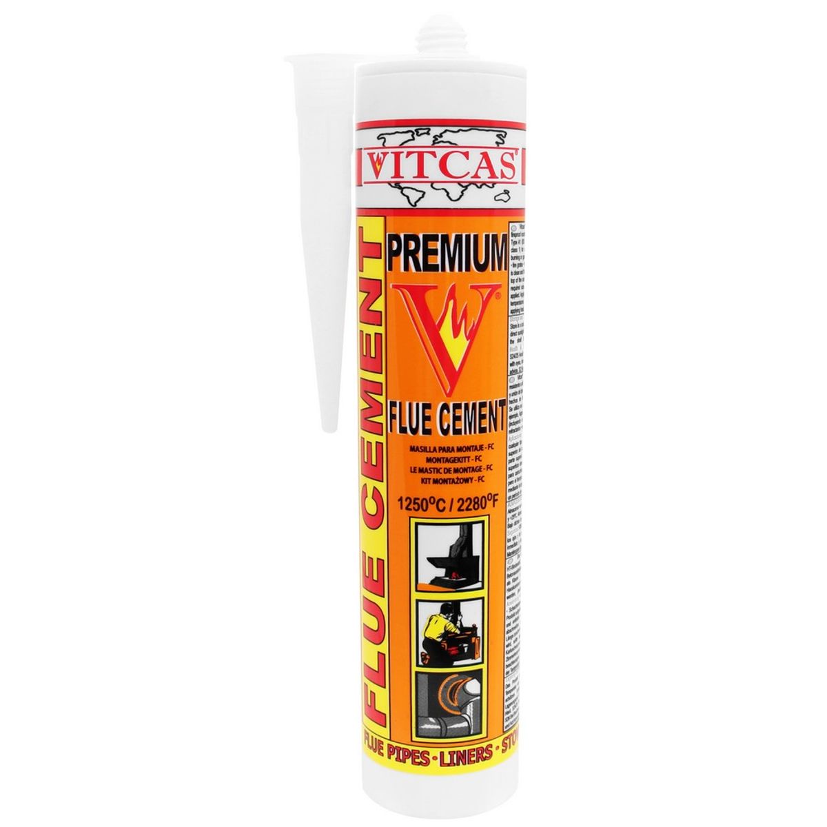 Vitcas Premium Flue Cement 1250C (310ml) GS-117