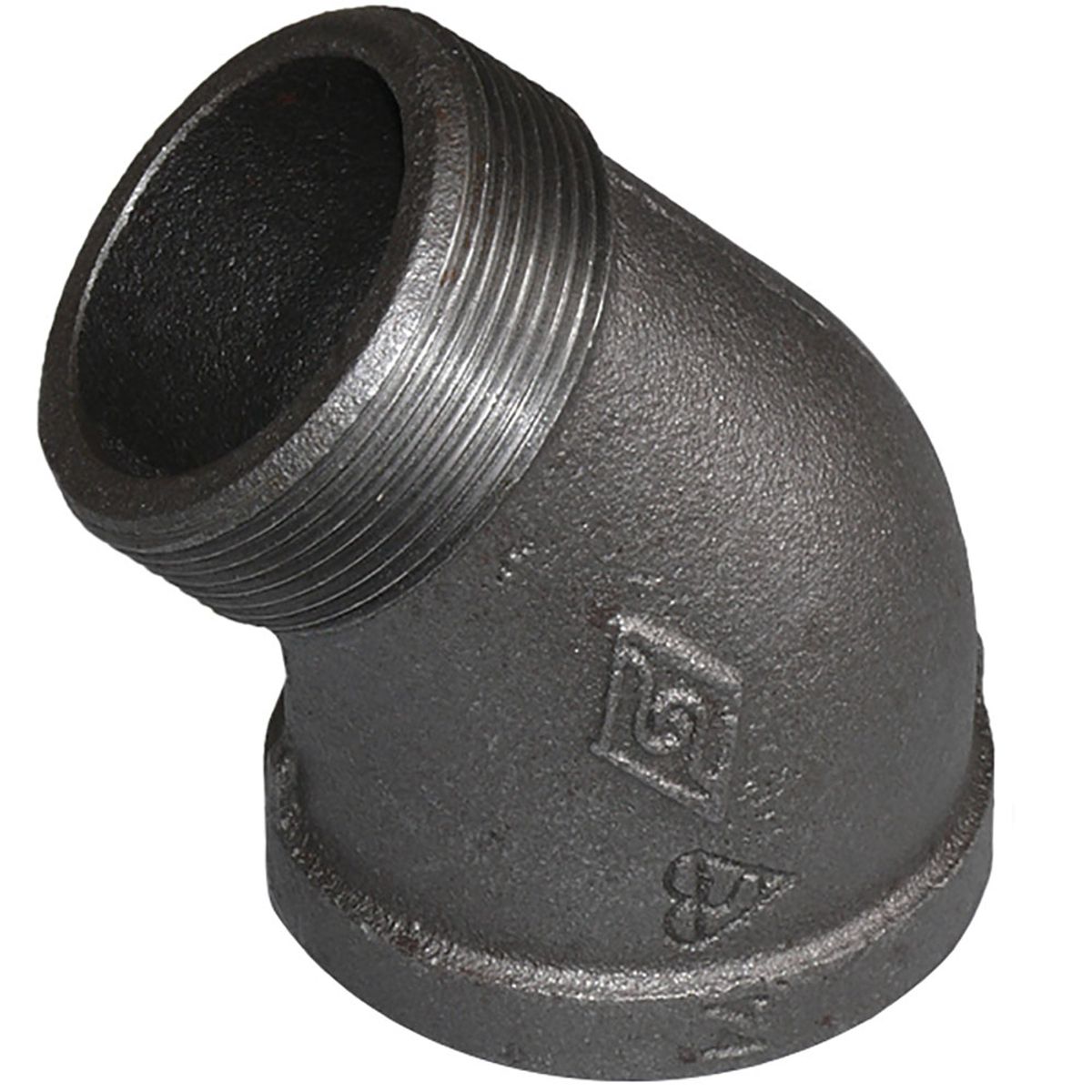 AG Malleable Iron Compact 45 Degree Elbow (2" BSP Male to Female) HF-342