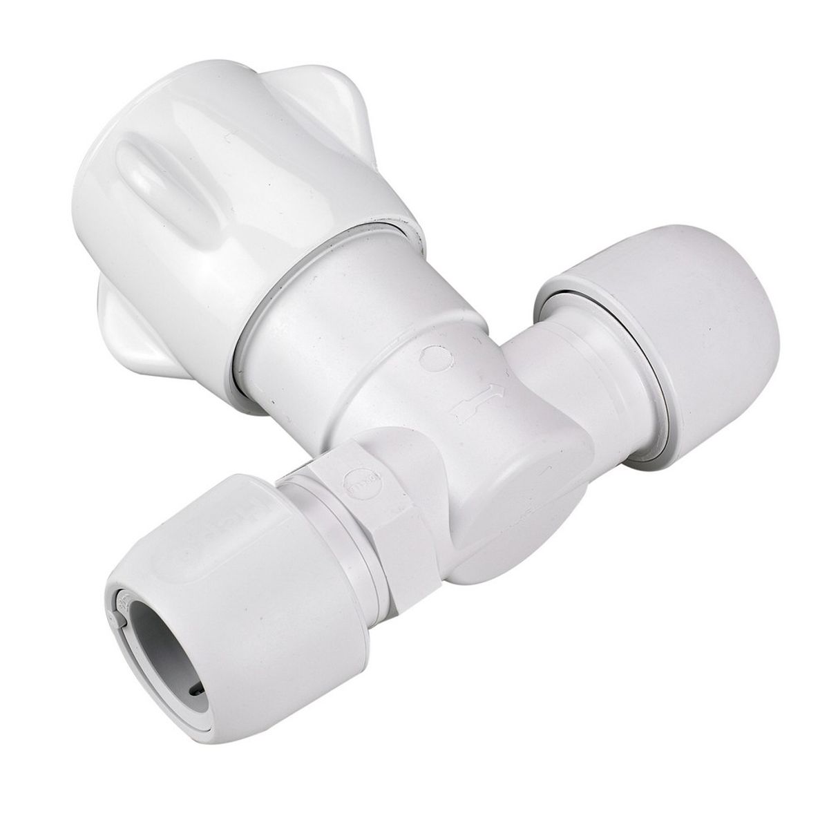 Hep2O HX36 Push Fit Stop Cock Cold Water White (22mm) HX36/22