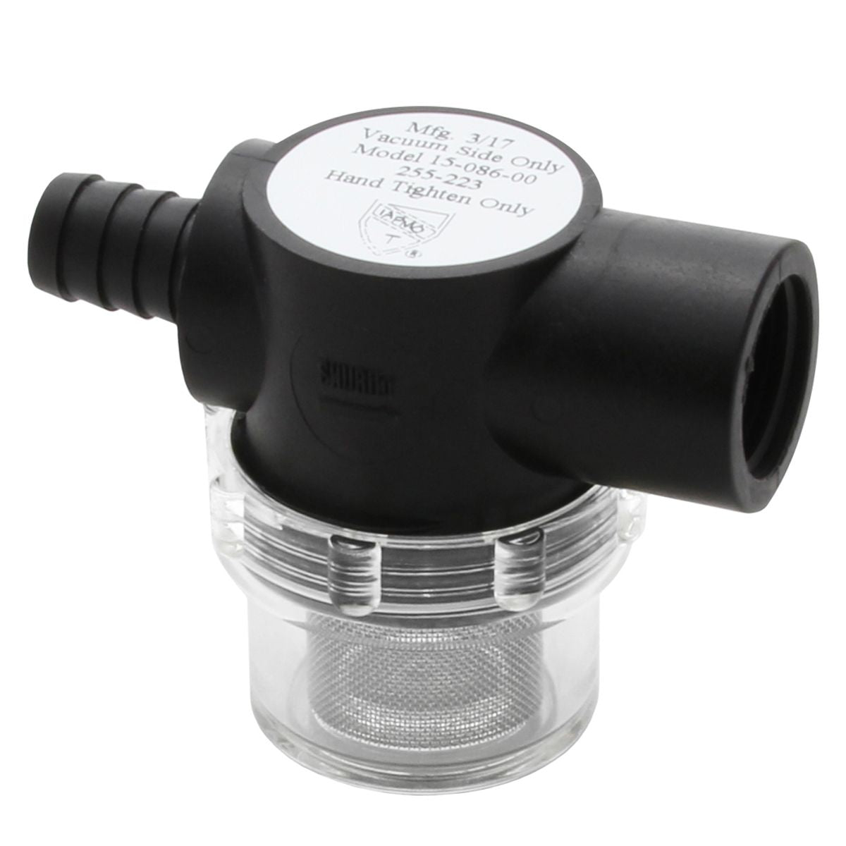 SHURflo Twist-On Water Strainer for Pumps (1/2" Barb Inlet / 50 Mesh) K130