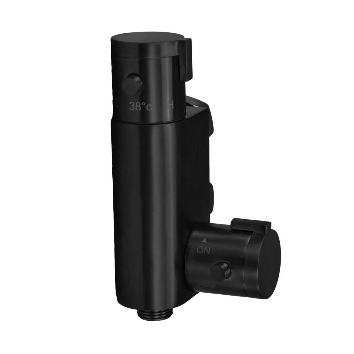 AG Thermostatic Vertical Shower Valve in Black