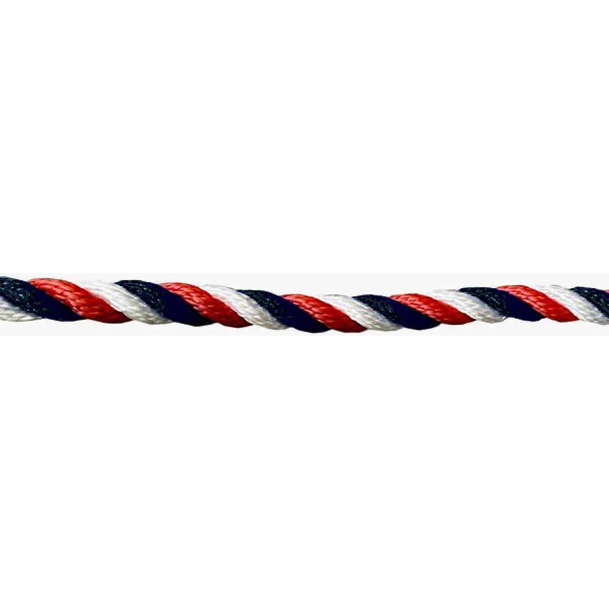 Kingfisher 14mm Red/Black/White Mooring Rope & Large Eye Splice (10m)
