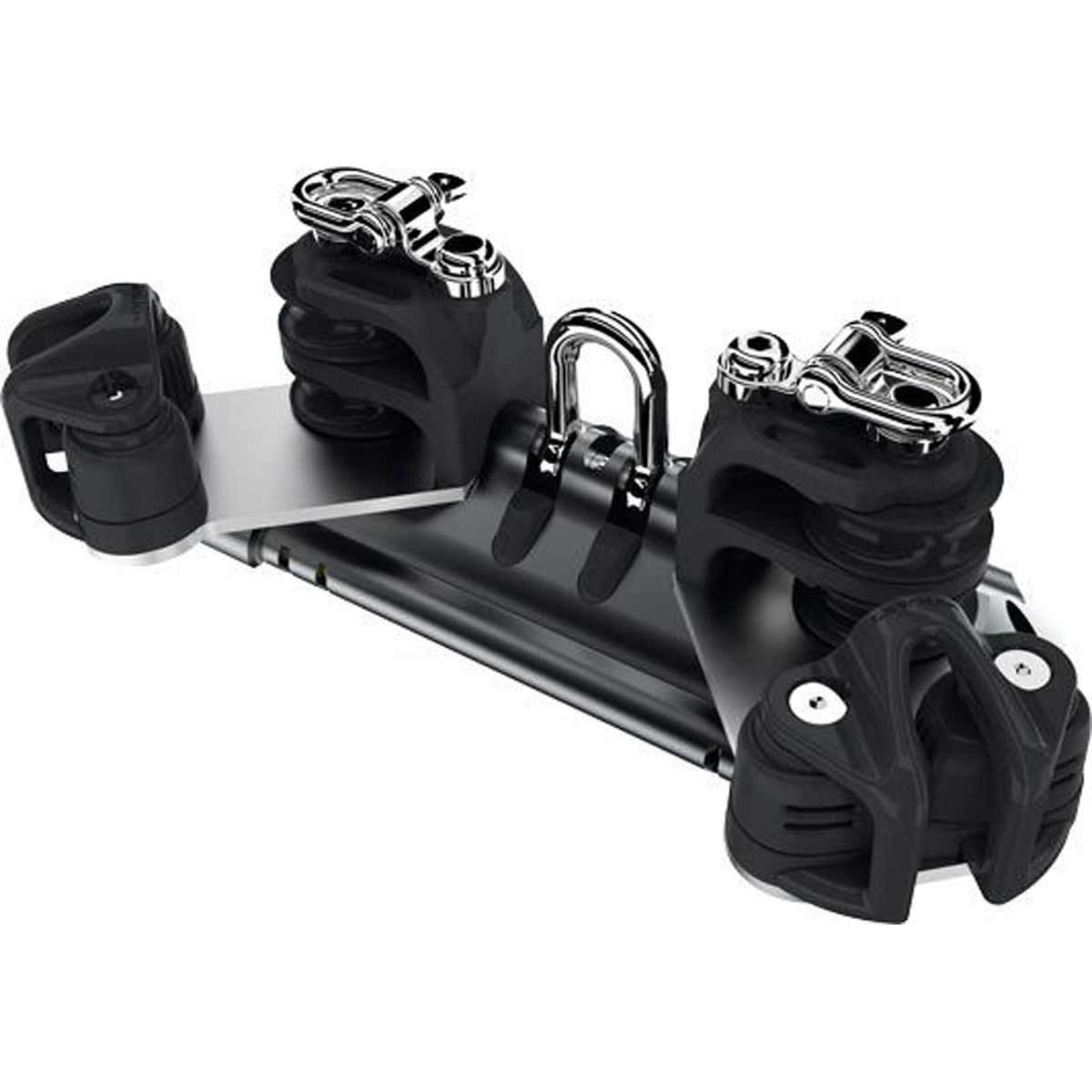 Lewmar Size 2 TB Car with Shackle, 2 Double CL Sheaves, Becket & Cam