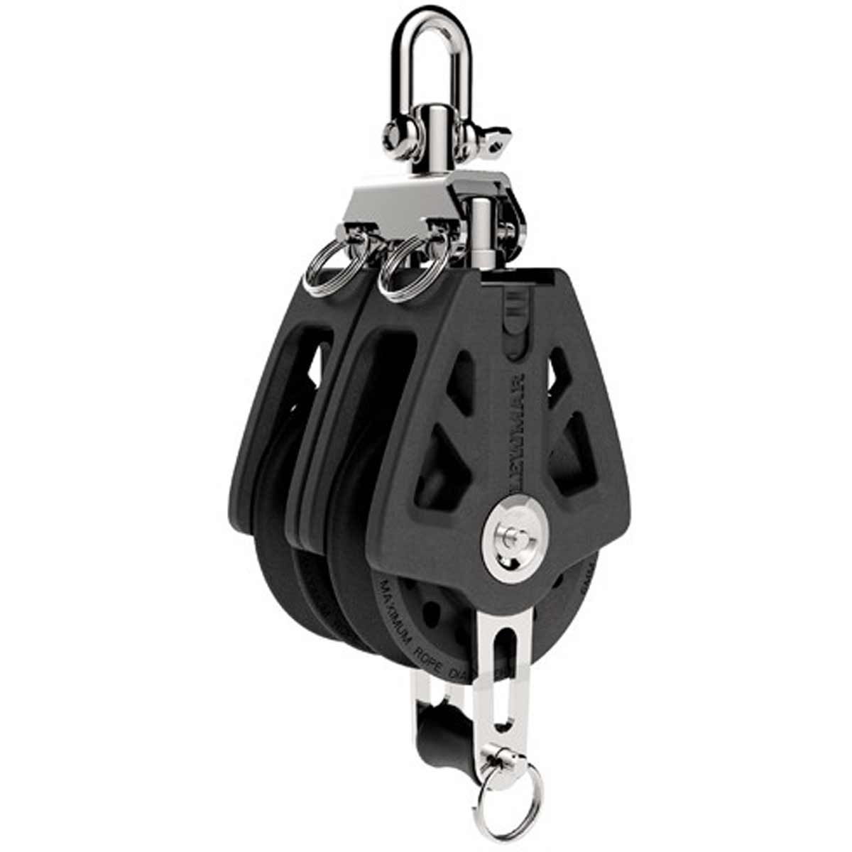 Lewmar Synchro Block Double and Becket (72mm)
