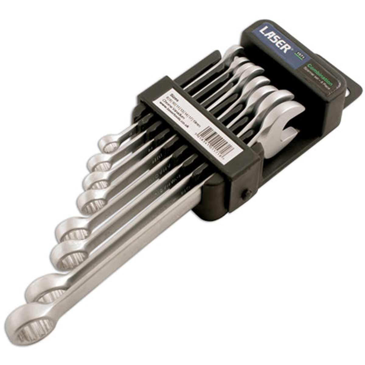 Laser Tools Combination Spanner Set 8-Piece (8mm to 19mm) LT-1571