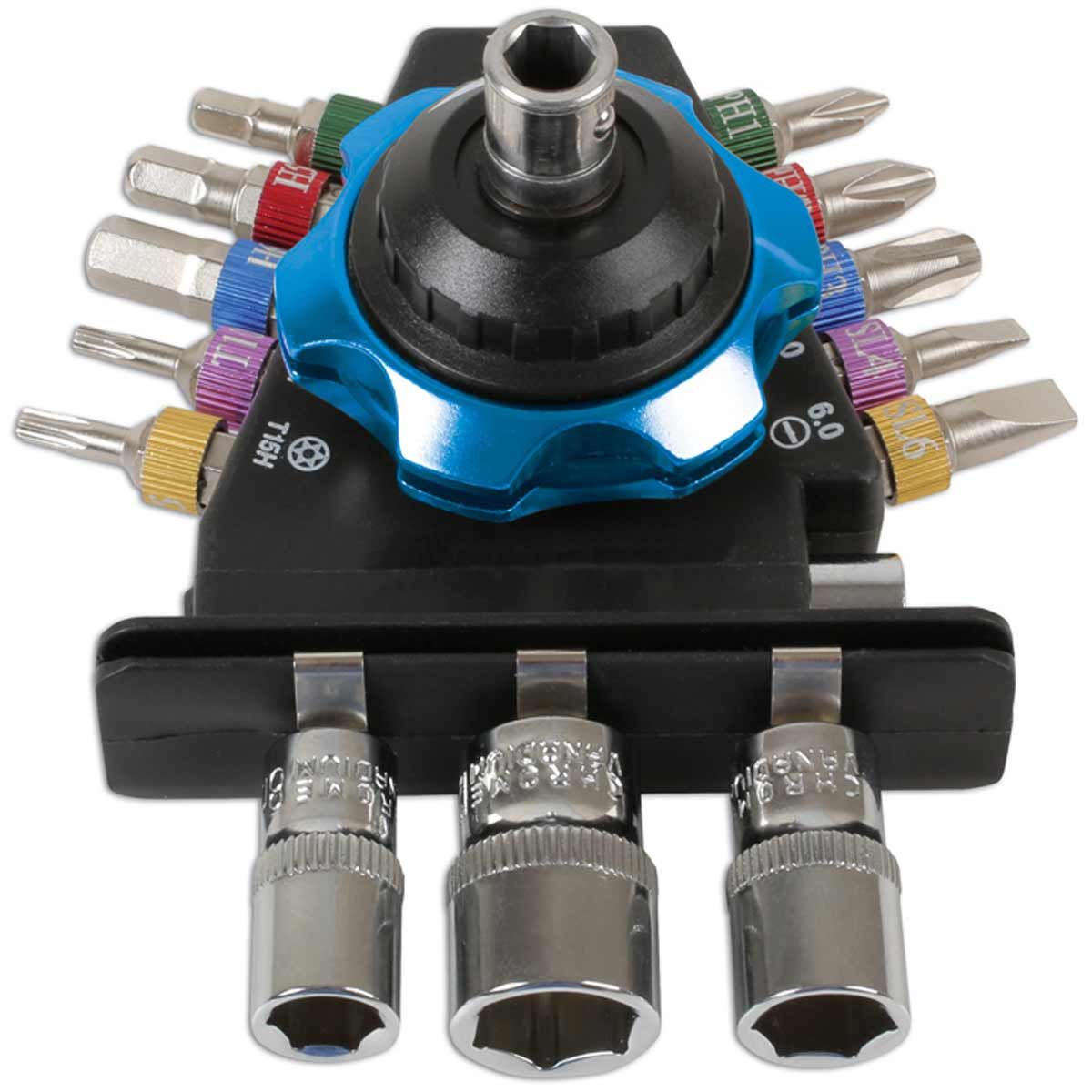 Laser Tools Palm Ratchet Kit with 1/4" Drive (15-Piece) LT-6764