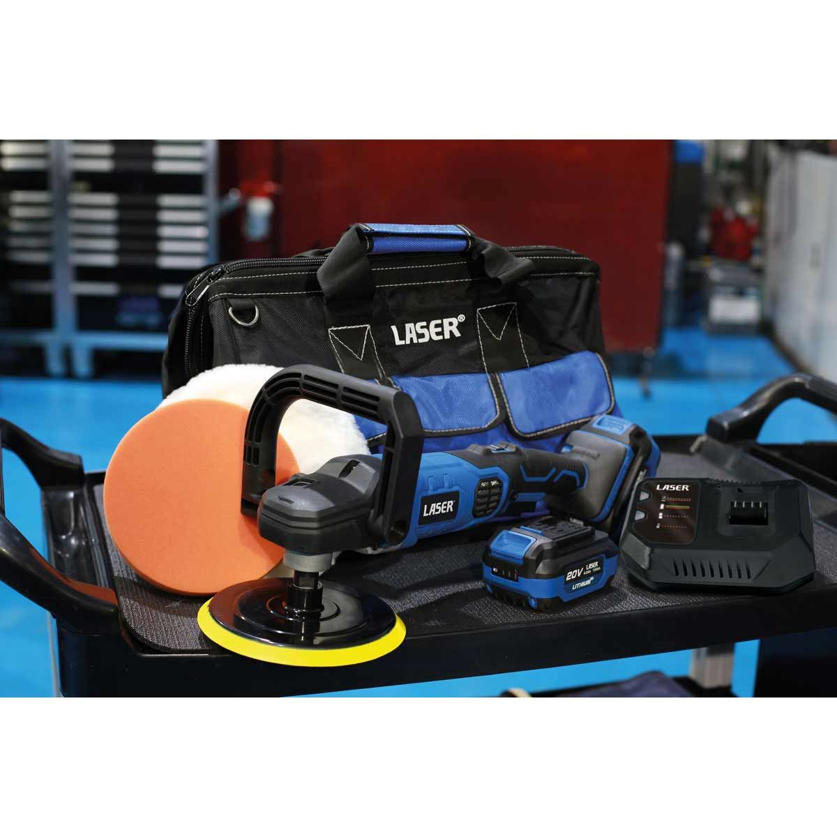 Laser Tools Cordless Polisher 20V Kit (UK Plug) LT-68073