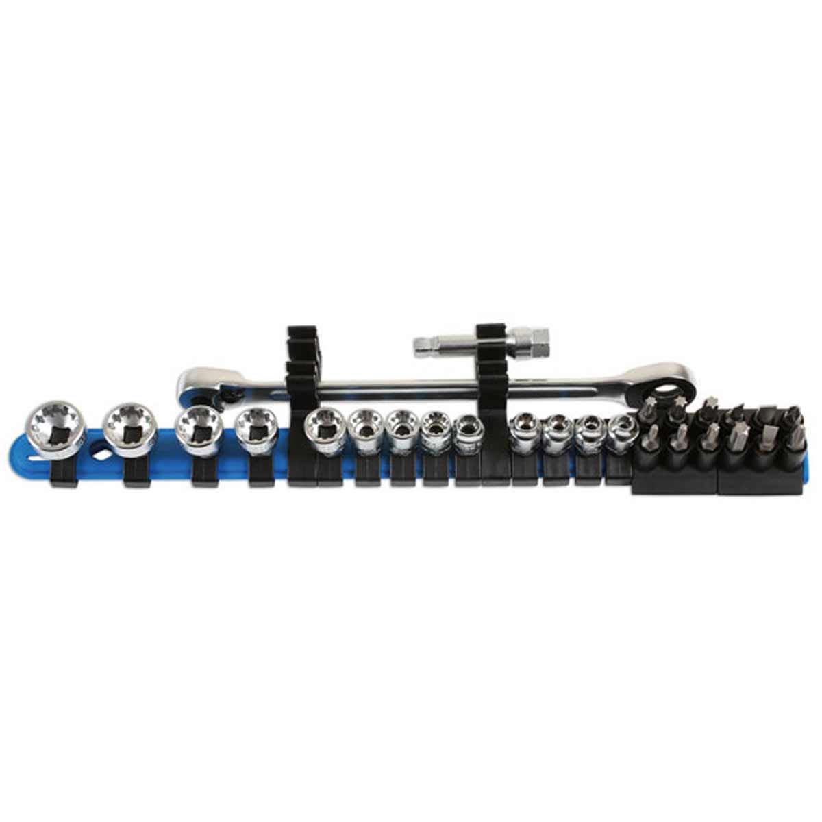 Laser Tools Low Profile Alldrive Socket and Bit Set 1/4" (27-Piece) LT-6887