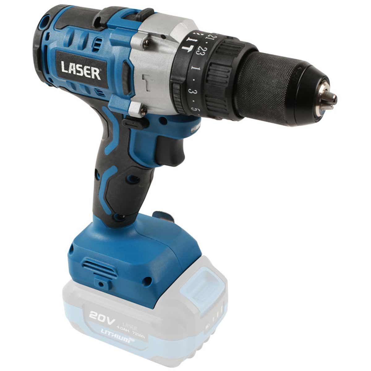 Laser Tools Cordless Variable Speed Impact Drill 20V (No Battery) LT-8011