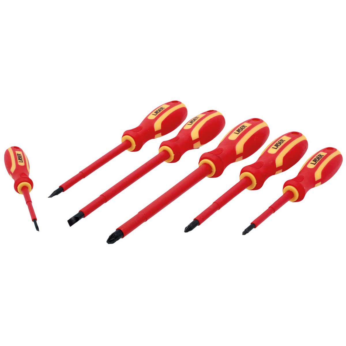 Laser Tools VDE Insulated Screwdriver Set (6-Piece) LT-8455