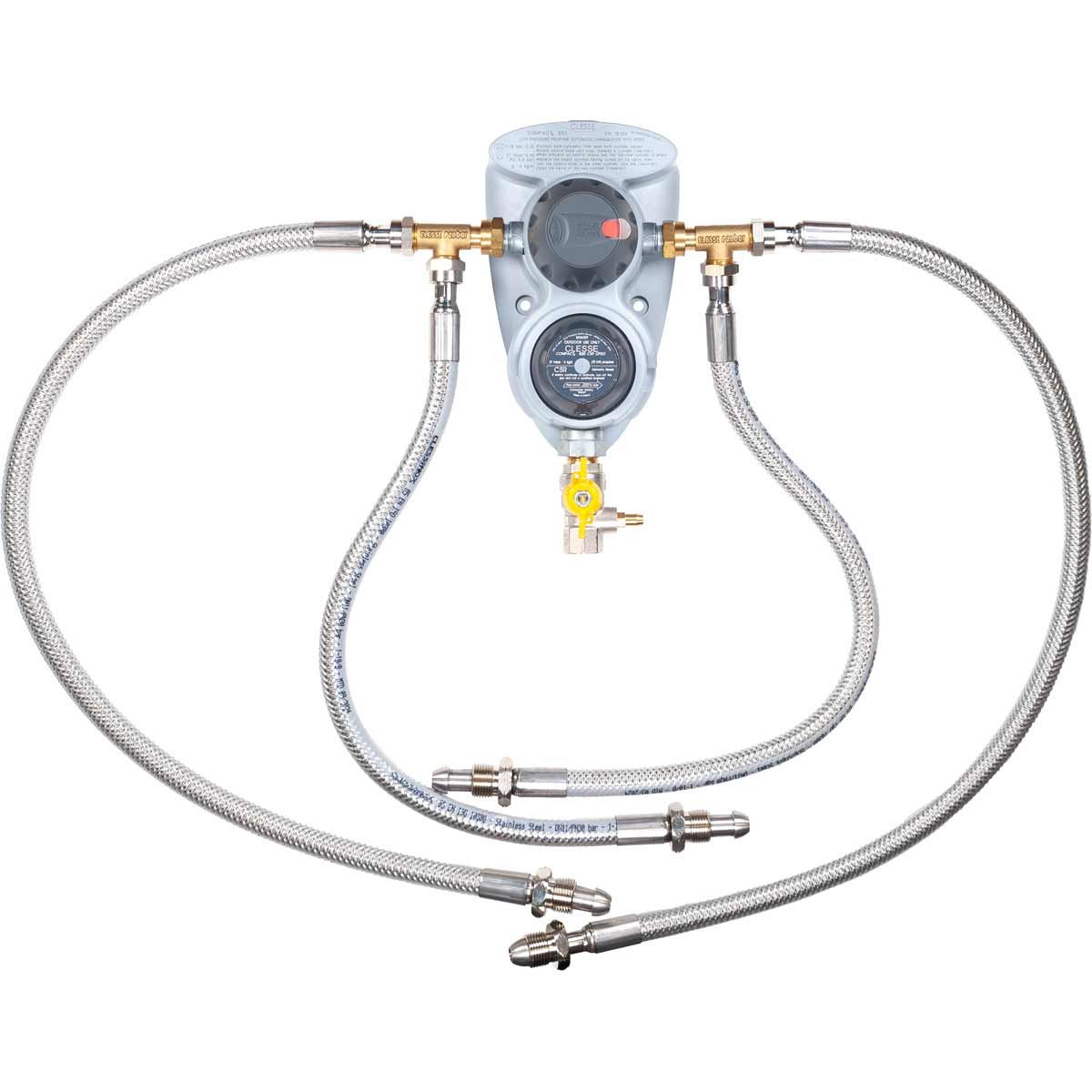 Clesse Compact R800 OPSO 4 Cylinder Aco with Stainless Steel Pigtails M59T/4/SS