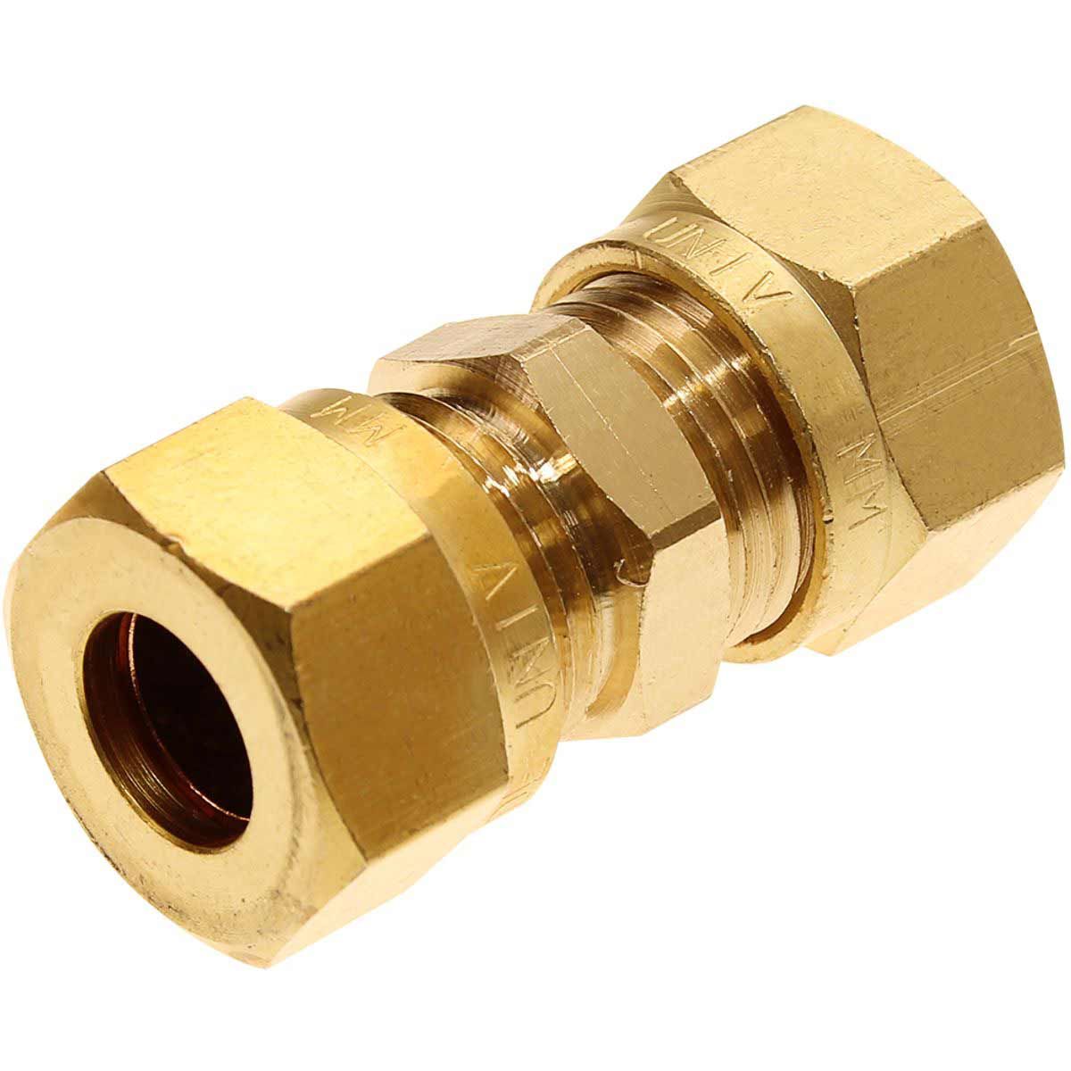 AG Compression Straight Coupling (15mm to 15mm Compression) MC215
