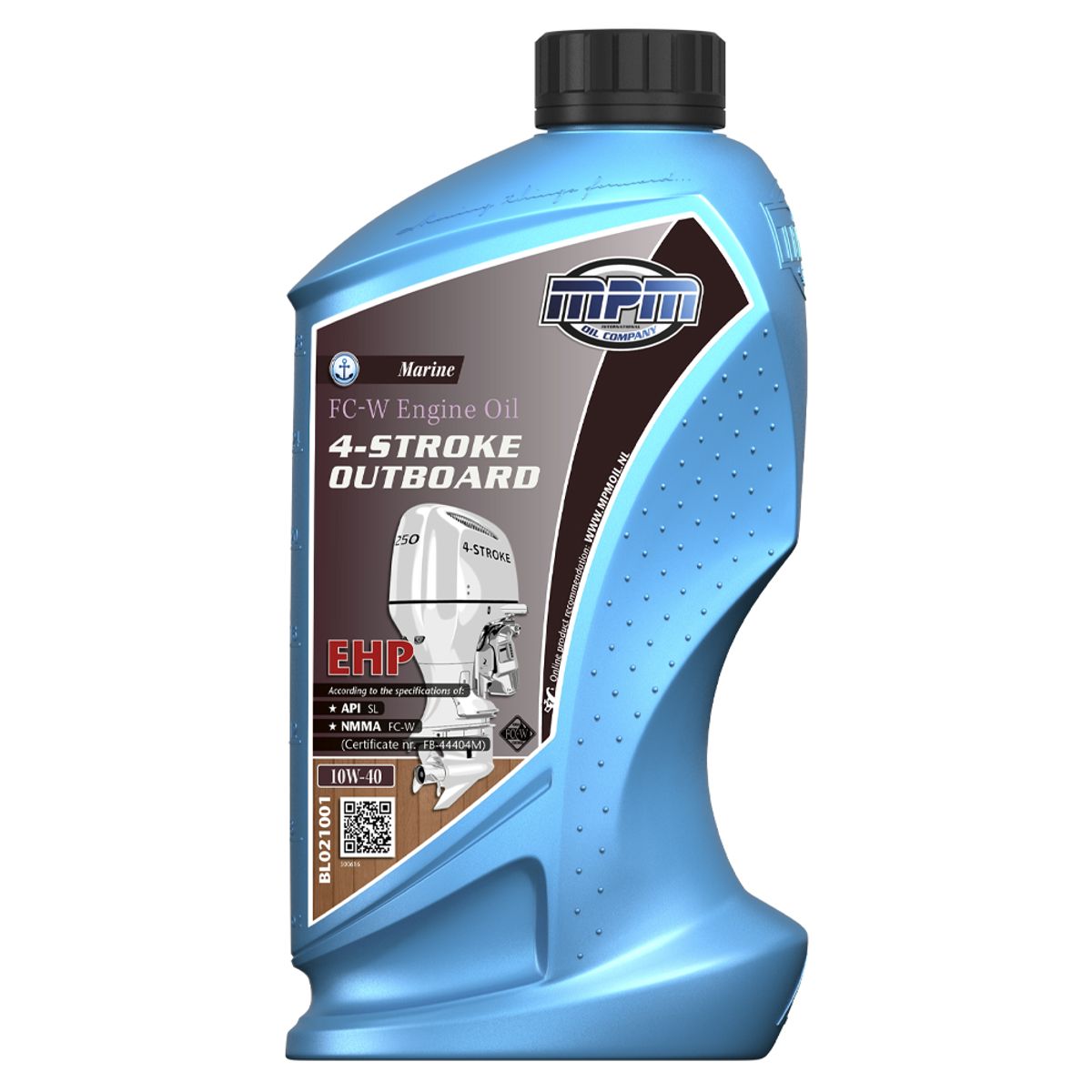 MPM Marine FC-W 4-Stroke Outboard Oil Ehp 10W-40 1 Litre MPMBL021001