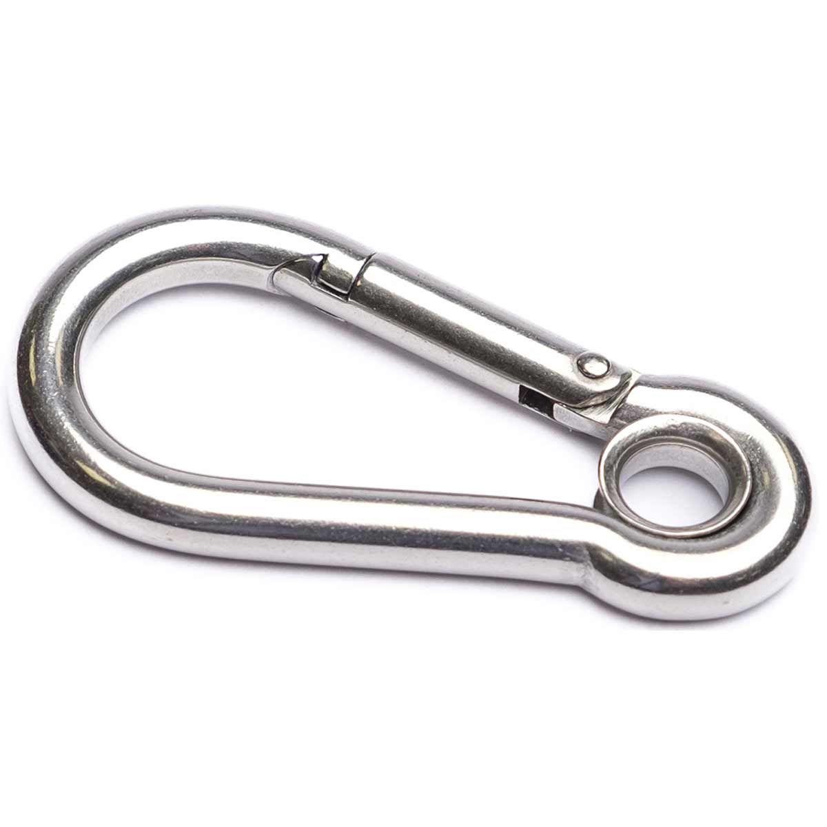 AG Stainless Steel Carbine Hook with Eye (8mm x 80mm)