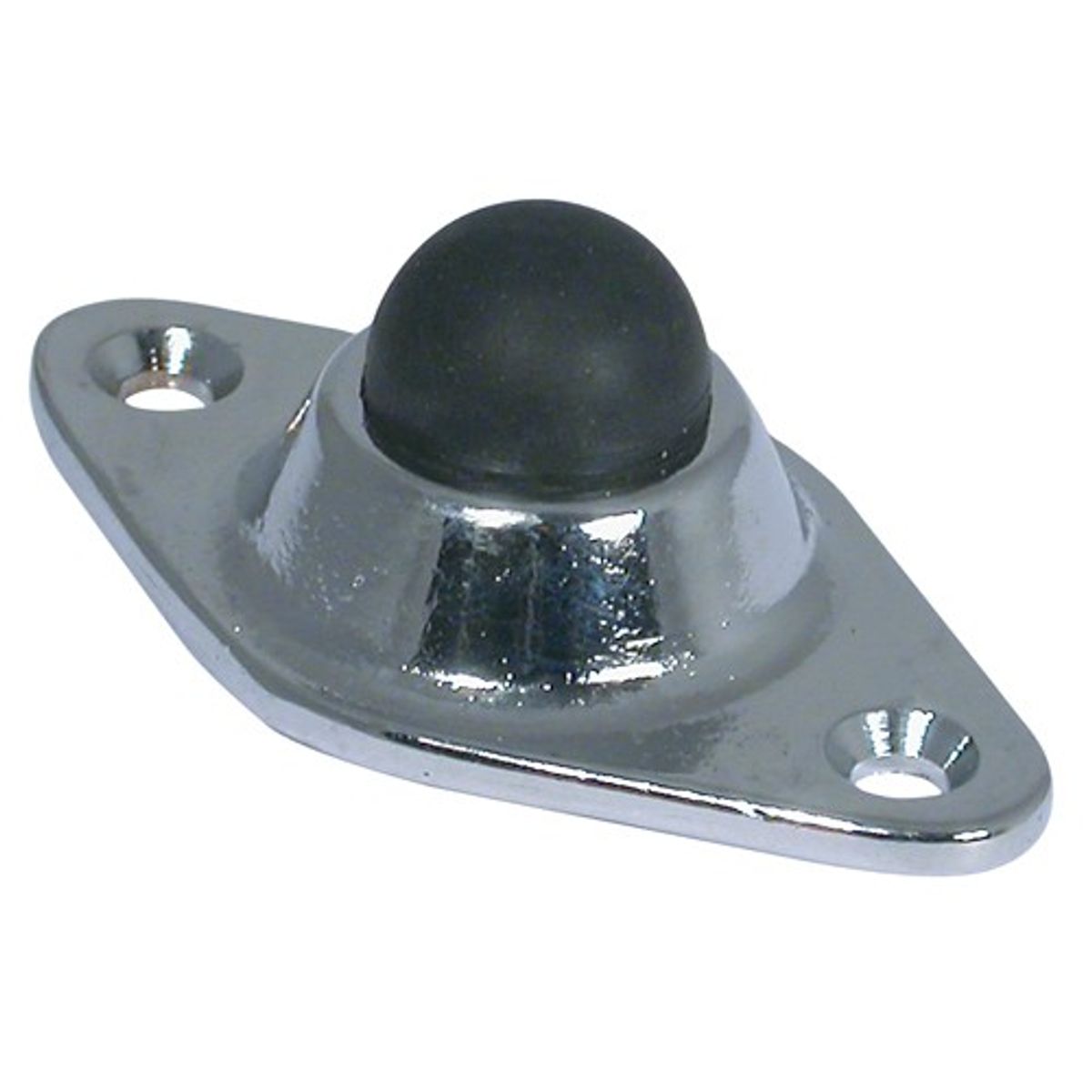 AG Door Stop in Chrome with Rubber Bumper N-75971
