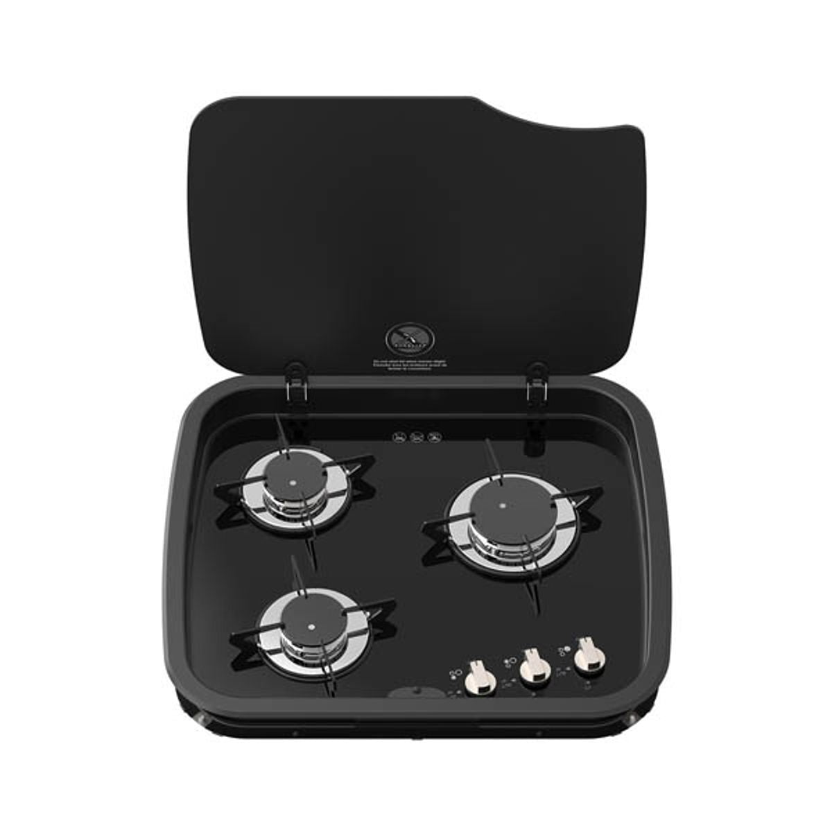 Thetford Topline Series 169 3 Burner Hob with Shut off Lid