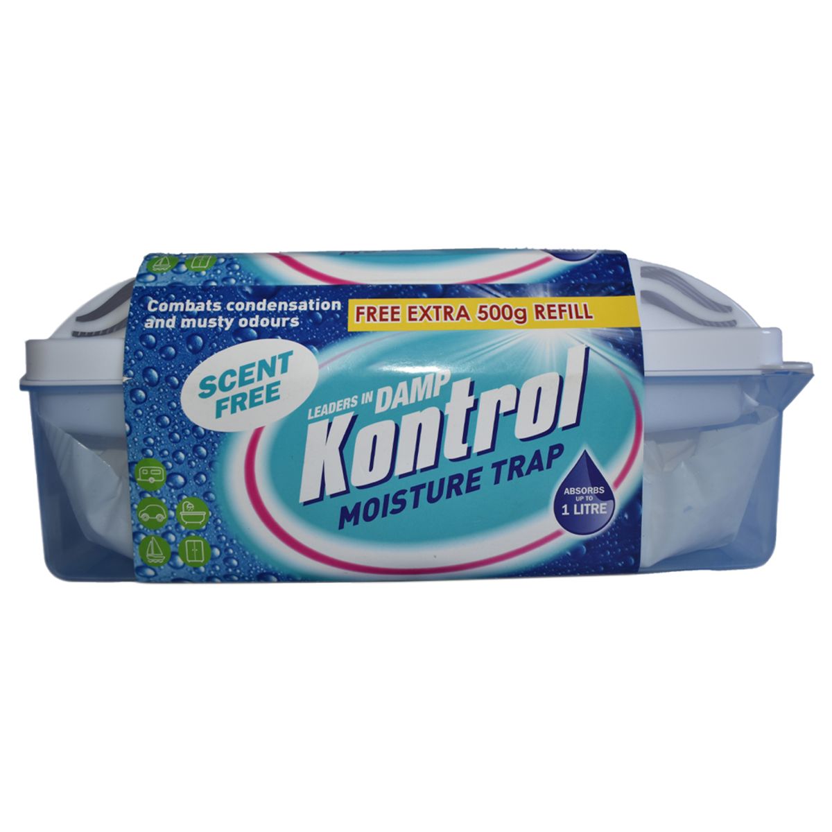 Kontrol Streamline Moisture Trap (1L) + Extra 500g Refill Scent Free NDV016