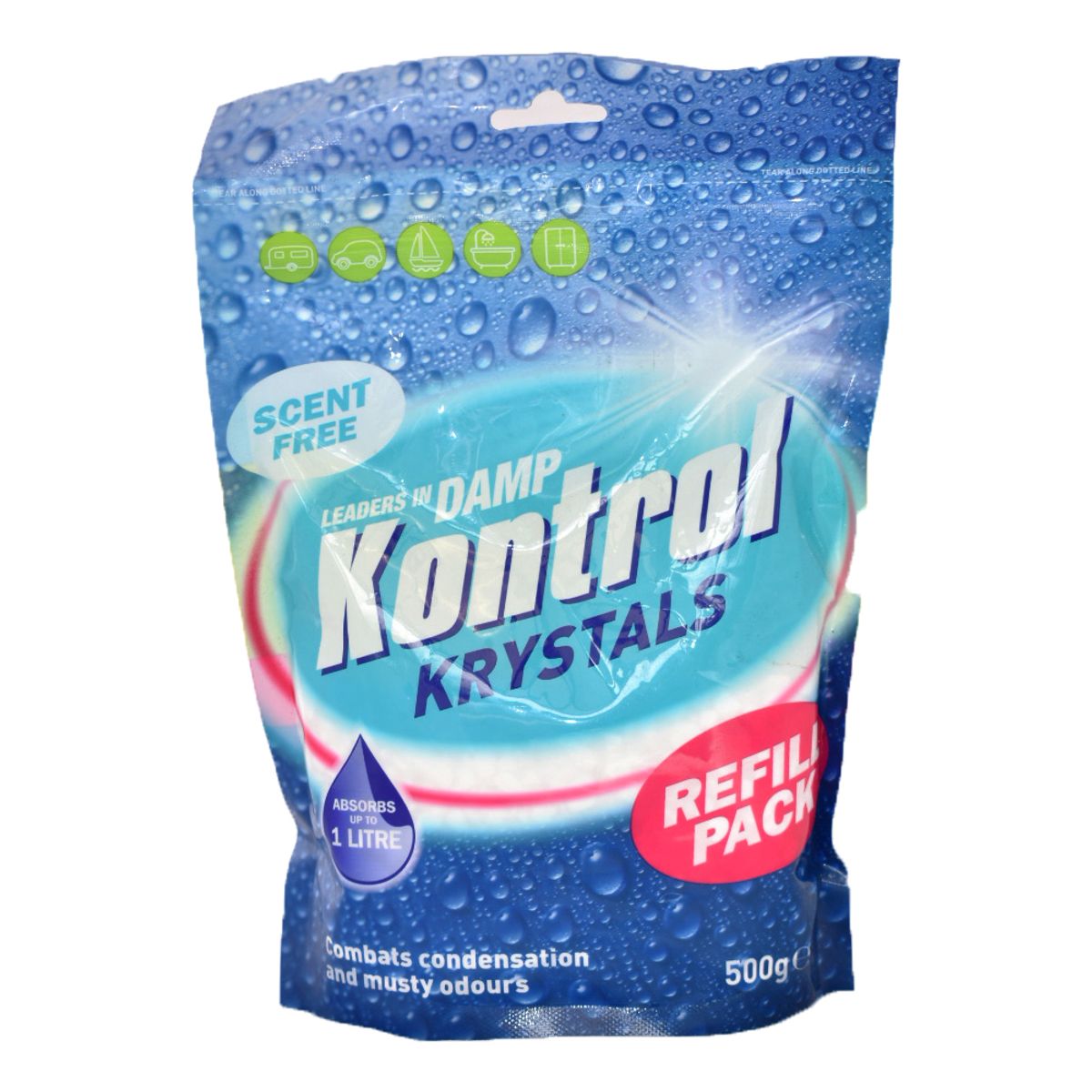 Kontrol Krystals 500g Scent Free (1 Litre Capacity) NDV018