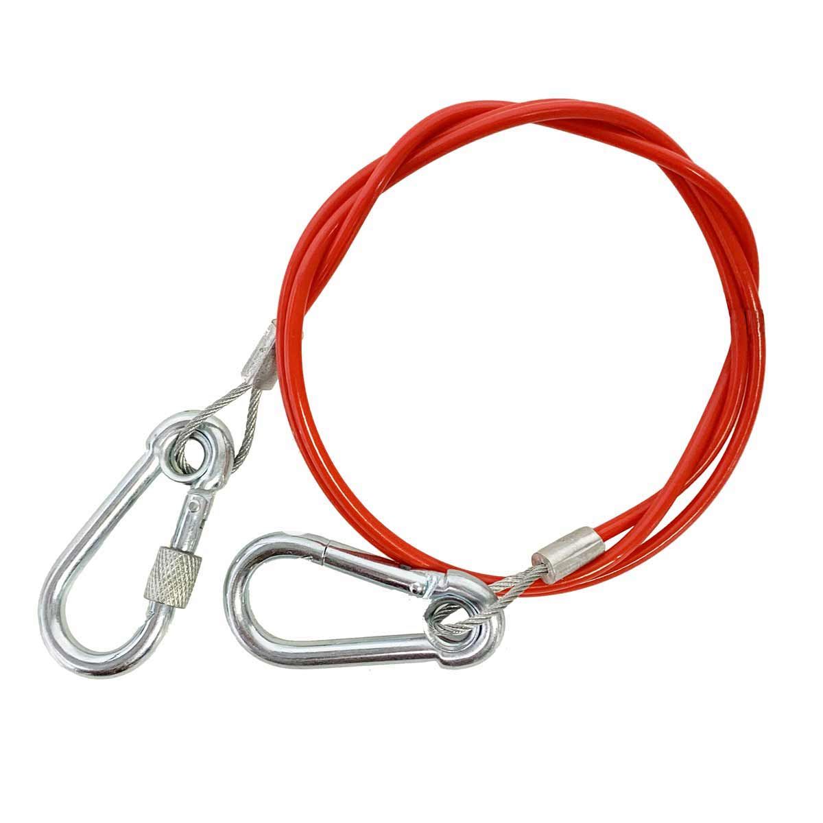 Maypole Red Breakaway Cable 1m x 2mm with Carabiner Clips NL-MP503B