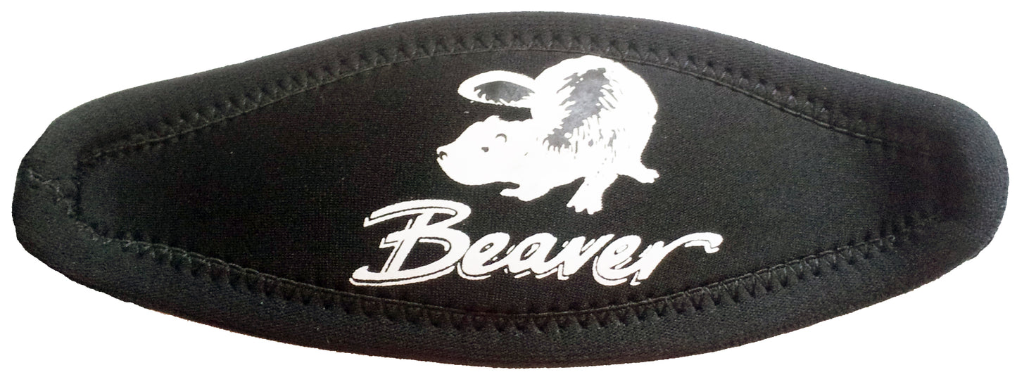 Beaver Black Neoprene Mask Strap