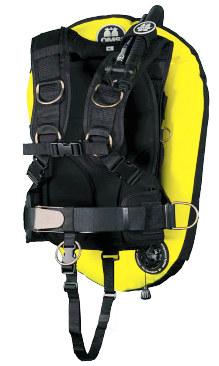 OMS Speed Yellow/Black 27Lb12.5Kg IQ Lite Harness Performance Mono Wing BC System Size S S11718017
