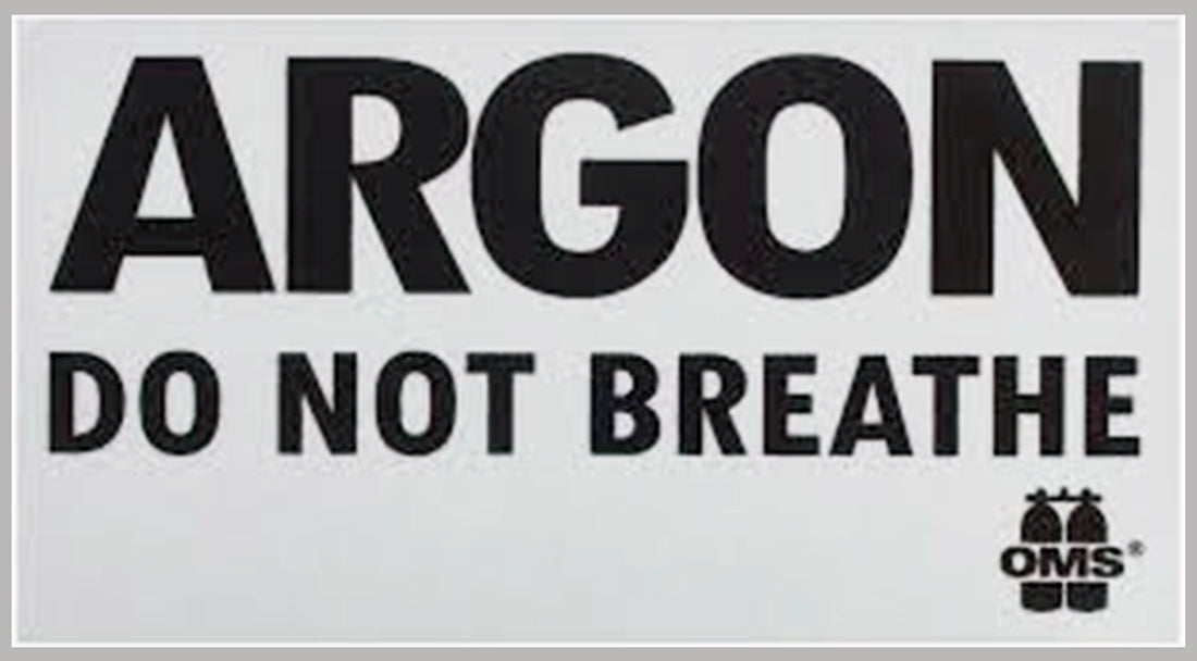 OMS Inert Gas Do Not Breathe Sticker A16918034
