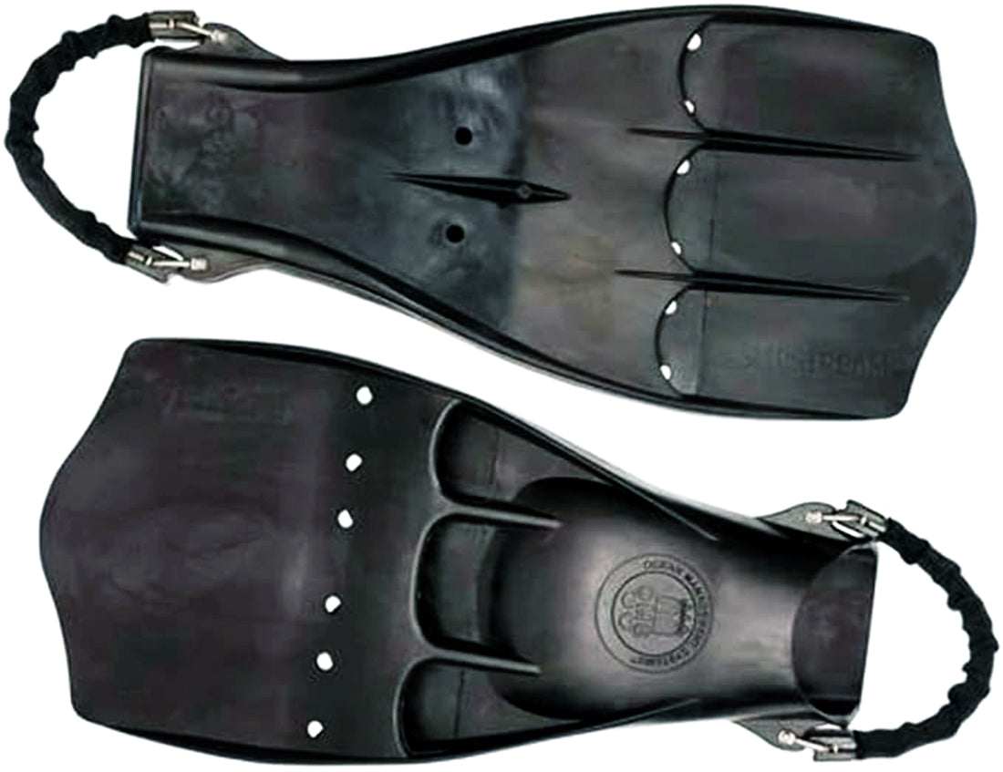OMS Black Slipstream Monoprene Fins Size Medium (O F SM M K)