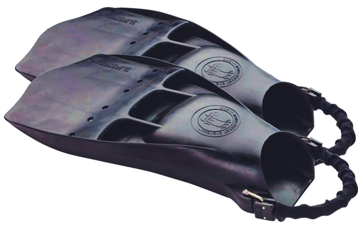 OMS Black Slipstream Monoprene Fins Size XL (O F SM XL K)