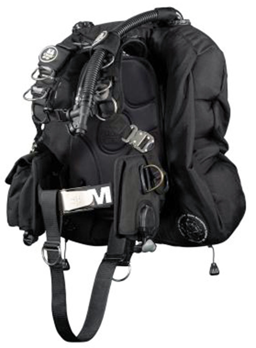OMS All Black 45/60Lb 20/27Kg Aluminum Comfort Harness III Signature with Deep Ocean Wing S11718058