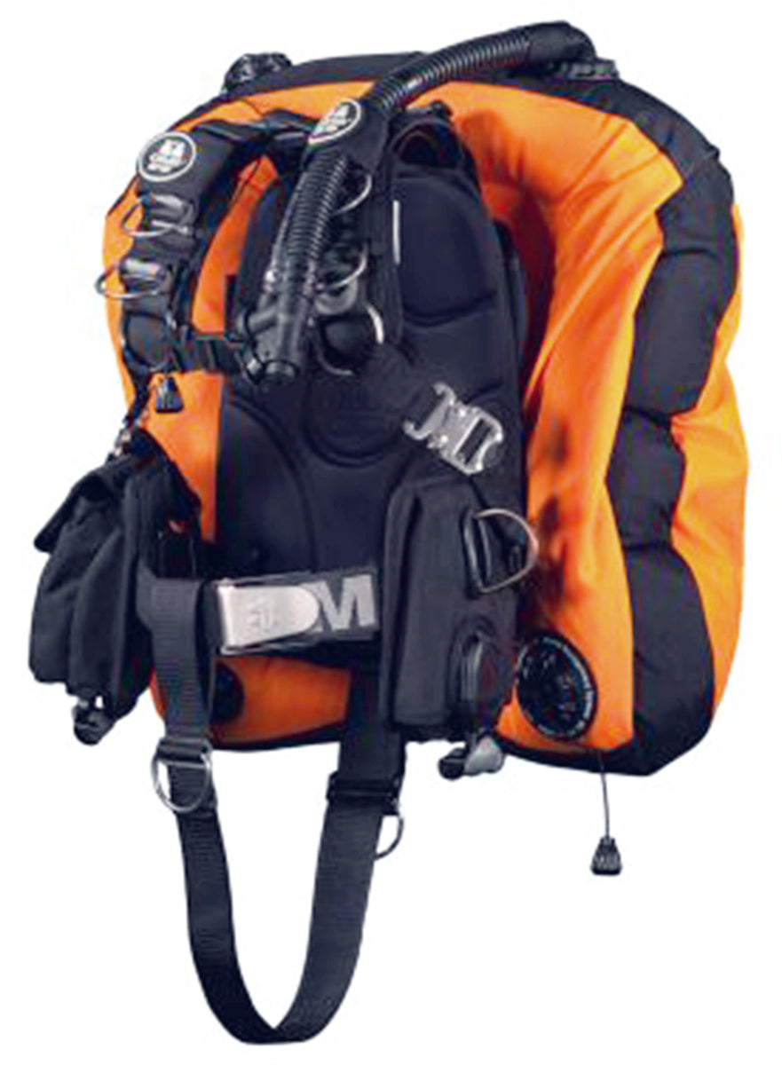 OMS Lava Orange/Black 45/60Lb 20/27Kg Aluminum Comfort Harness III Signature with Deep Ocean Wing S11818031